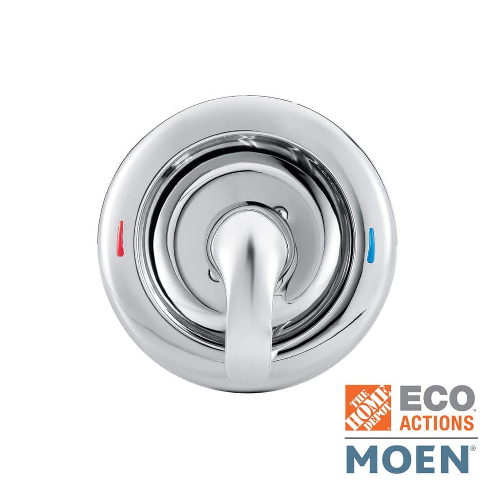 MOEN Chateau Lever Posi-Temp 1-Handle Shower Valve Trim Kit in Chrome (Valve Not Included), Grey -  181119