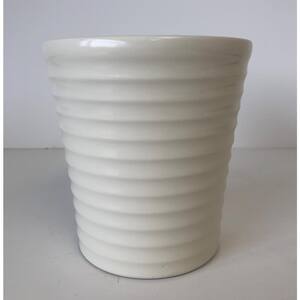 5.1 in. Ivory Ceramic Candice Orchid Pot