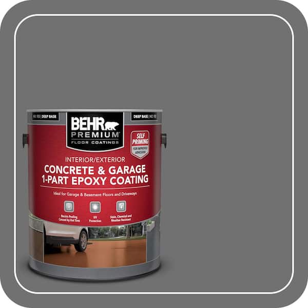 1 gal. #AE-48 Machine Gray Self-Priming 1-Part Epoxy Satin Interior/Exterior Concrete and Garage Floor Paint