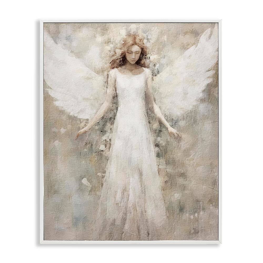 Soft Abstract Angel by Riley B White Framed Giclee Art Print People 24 in. x 30 in. price history on PriceWatchPro