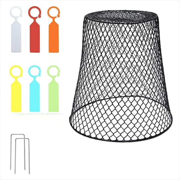 9.13 in. x 9.13 in. Metal Chicken Wire Cloche Plant Coves, Heavy Duty Plant Protector for Bunnies, Chicken (10-Pack)