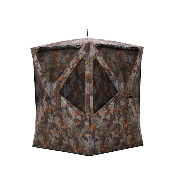 Barronett Blinds Prowler 300 Tall Pop-Up Portable Hunting Blind in Woodland Camo