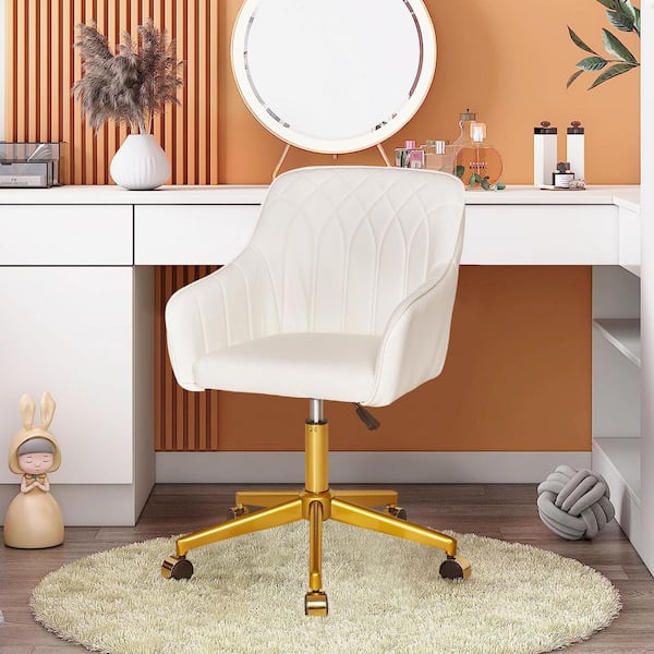 VECELO Office Chair Faux Leather Ergonomic with Back Support