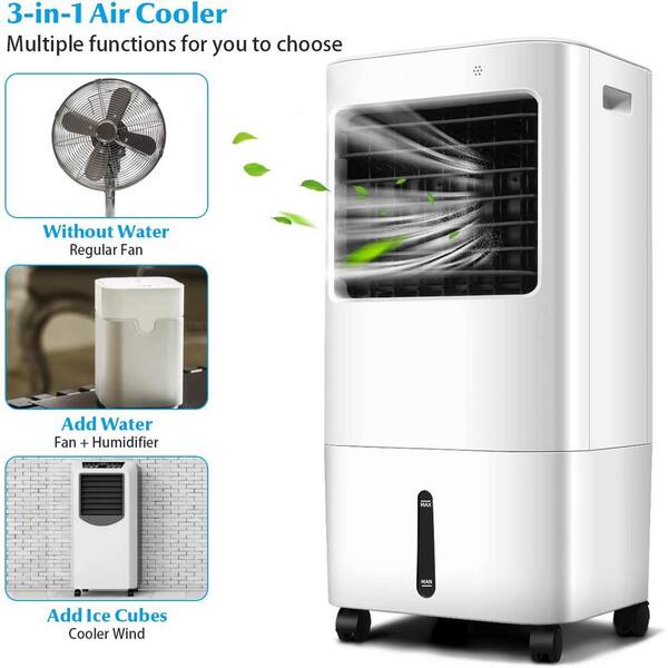 Gymax 8,000 BTU Portable Air Conditioner Cools 300 Sq. Ft