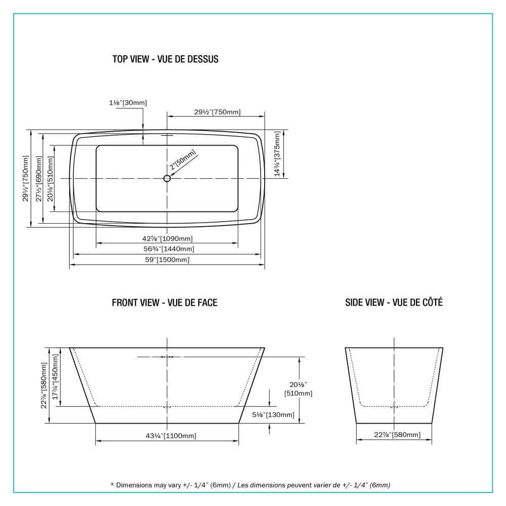 Glossy White Freestanding Acrylic Soaking Bathtub with Chrome Finish