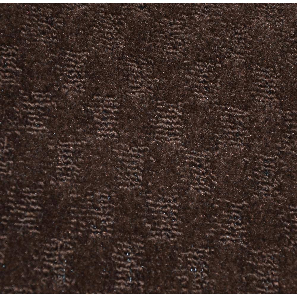 Mocha Tufted Medallion Synthetic Round Rug