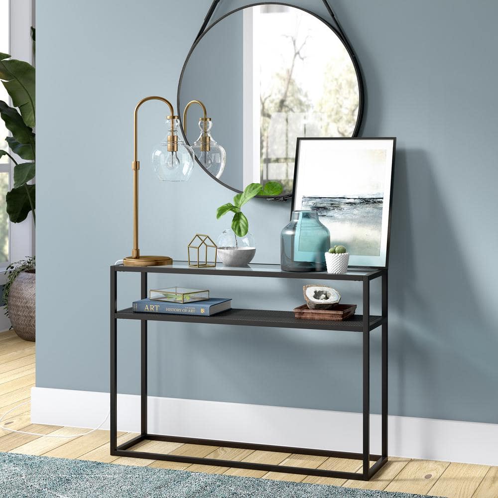 Verona Brushed Brass Arc Table Lamp with Seeded Glass Shade
