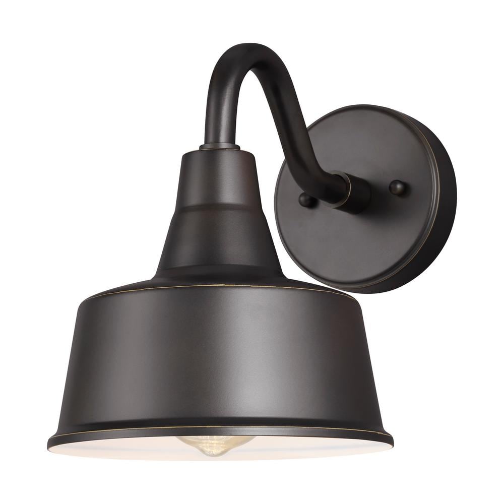Barn Light 1-Light Antique Bronze Modern Farmhouse Outdoor Wall Lantern price history on PriceWatchPro