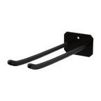 50 lb. Heavy-Duty Wall Mounted Steel Tool Rack in Black (Mounting Hardware Included)