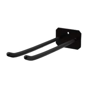 50 lb. Heavy-Duty Wall Mounted Steel Tool Rack in Black (Mounting Hardware Included)