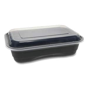 8.4 in. x 5.6 in. x 2 in. 36 oz. Black/Clear Earth Choice Versa2Go Microwaveable Containers (150-Carton)