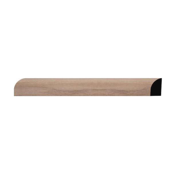 Ekena Millwork WM129 0.44 in. D x 0.69 in. W x 6 in. L Wood (Walnut) Baseboard Moulding Sample