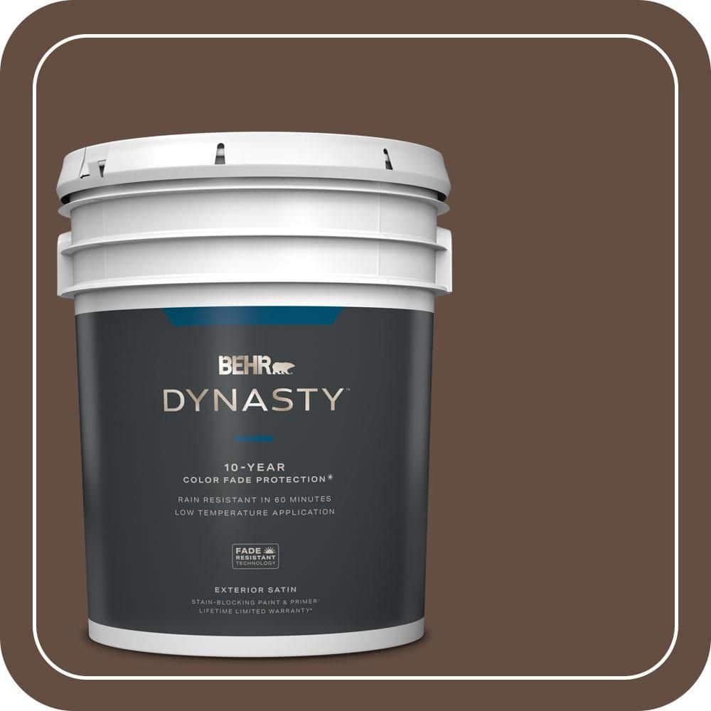 5 gal. #S-G-760 Chocolate Coco Satin Enamel Exterior Stain-Blocking Paint & Primer price history on PriceWatchPro