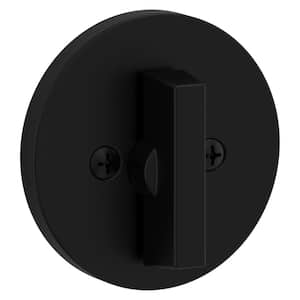 663 Series Matte Black Round Single Sided Interior Turn Piece Deadbolt