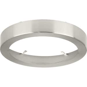 Everlume Collection Brushed Nickel 7 in. Edgelit Round Trim Ring