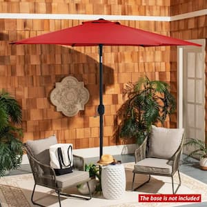 7.5 ft. Outdoor Patio Umbrella with Button Tilt in Red