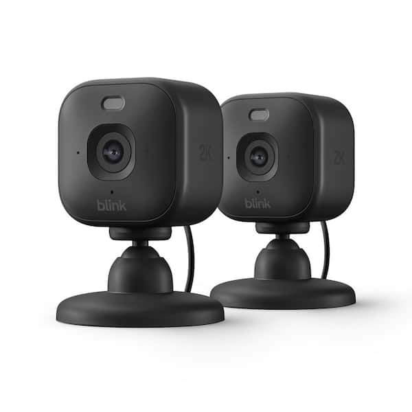 Mini 2K Plus (Newest Model)-Plug-In Home and Pet Security Camera W/ 2K Video Resolution,Motion Detection 2-Pack (Black)