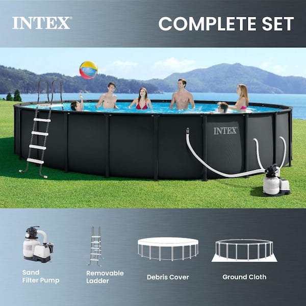 Intex 26 ft. x 52 in. Ultra XTR Round Frame Above Ground Swimming