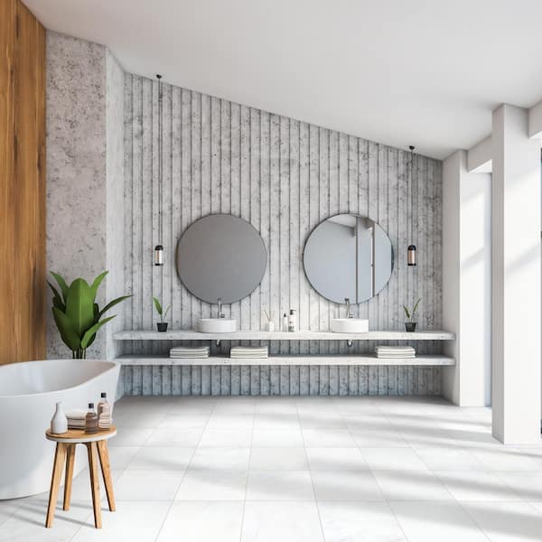 Greecian White 18 in. x 18 in. Honed Marble Floor and Wall Tile (11.25 sq. ft. / Case)