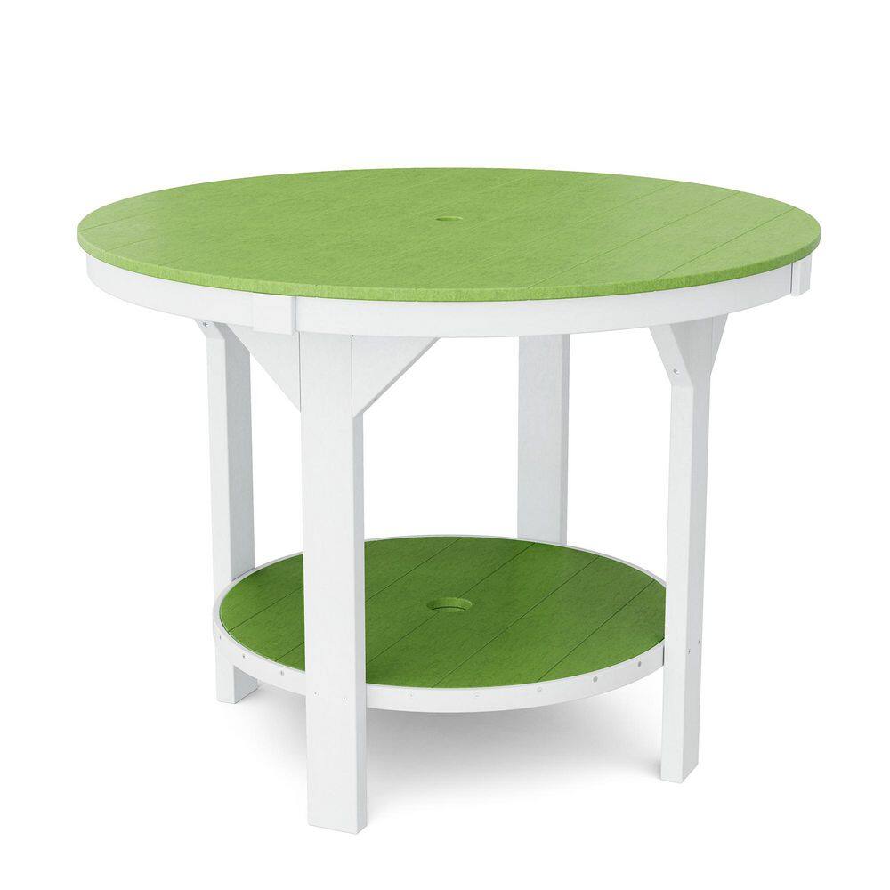 Heritage Lime Green and White HDPE Plastic Outdoor 48 in. Pub Counter Height Table price history on PriceWatchPro