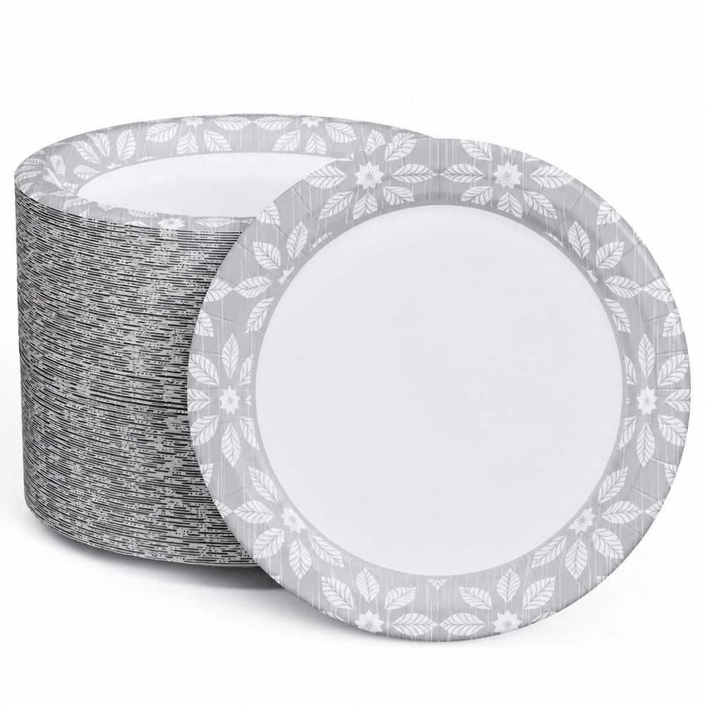 150-Pack 7 in. Heavy Duty Disposable Paper Dessert Plate Soak-Proof Cut-Proof Floral Print Party JOLLY price history on PriceWatchPro
