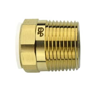 SpeedFit 1/2 in. x 3/4 in. Brass Push-to-Connect Male Connector Fitting (10-Pack)