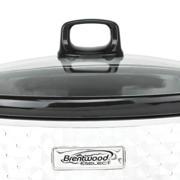 Diamond 3.5 Qt. Blue Slow Cooker with Tempered Glass Lid Diamond 3.5 Qt. Blue Slow Cooker with Tempered Glass Lid