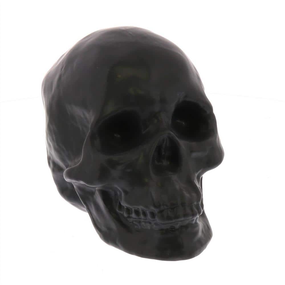 40 Piece Skull Pattern Matte Silverware Set for 8, Black Flatware set  Service