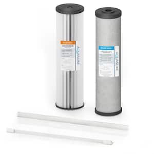 Quantum Series Multi-Stage Complete Water Filter Cartridge Replacement Kit - Sediment, Carbon, UV Replacement Lamp