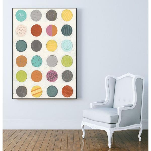 Unbranded 30 in. x 40 in. "Pattern Interaction III" by June Erica Vess Framed Wall Art