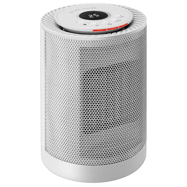 VIVOHOME 1200-Watt Electric Ceramic Space Heater with Fan, Thermostat and Auto Oscillating in White