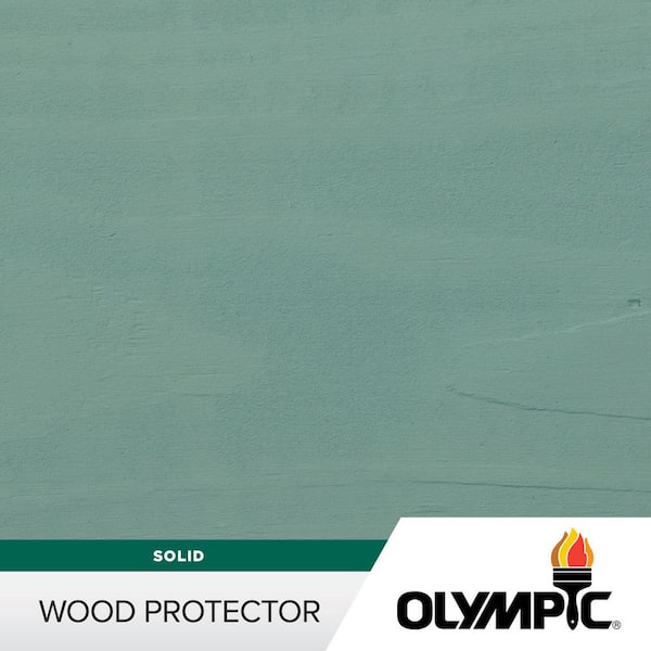 Olympic Wood Protector 1 gal. SC-1074 Shipmate Blue Exterior Solid Stain Plus Sealer in One