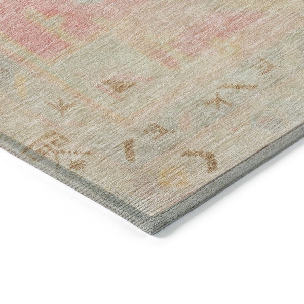 Chantille Machine Washable Indoor/Outdoor Abstract ACN1918 Pink 3 ft. x 5 ft. Area Rug