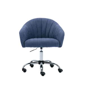 Youth/Kids Navy Blue Swivel Adjustable Height Office Task Shell Computer Chair with Arms