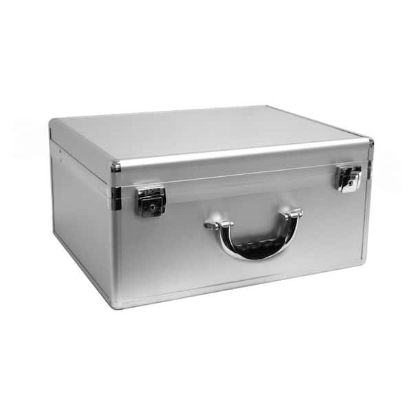 Cases By Source 15 in. Smooth Aluminum Tool Case with Foam in Silver