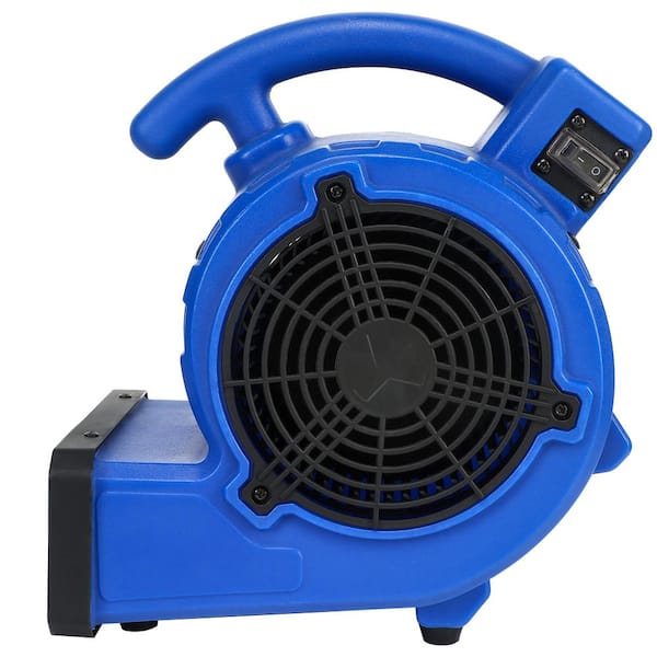 Edendirect 12 in. Mini Floor Blower Fan in Blue 305 CFM for Water Damage