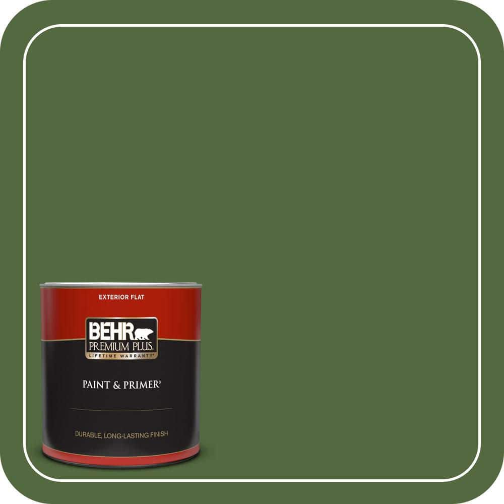 1 qt. #M380-7 Alfalfa Extract Flat Exterior Paint & Primer price history on PriceWatchPro