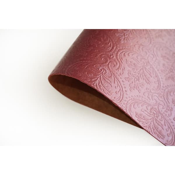 Bordeaux Faux Leather Placemats, Set of 4