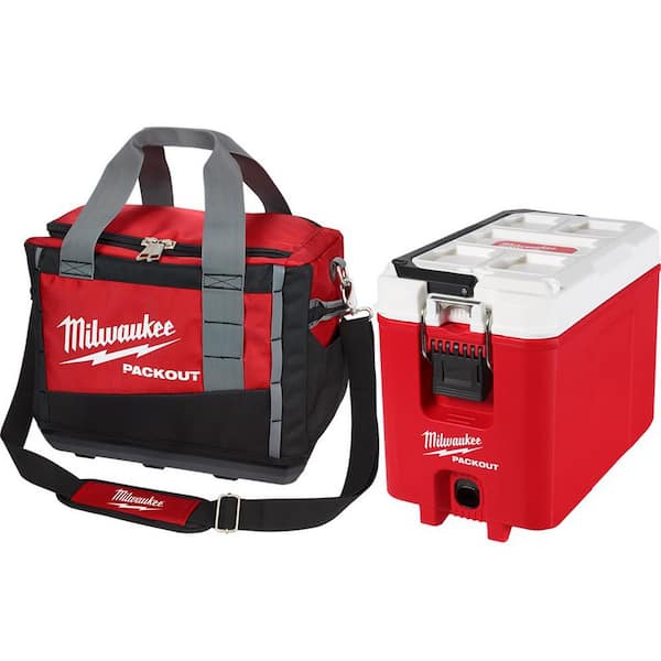 Milwaukee 15 in. PACKOUT Tool Bag with 16 Qt. Cooler