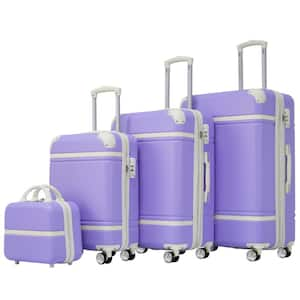 4-piece hard shell suitcase set, suitcase and toiletry bag trolley case with TSA Lock (12/20/24/28 inches)