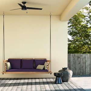 Cassius 44 in. Indoor/Outdoor Matte Black Ceiling Fan For Patios or Bedrooms