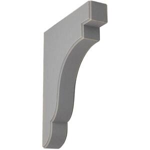 1-3/4 in. x 11 in. x 8-1/2 in. Pebble Grey Bedford Wood Vintage Decor Bracket