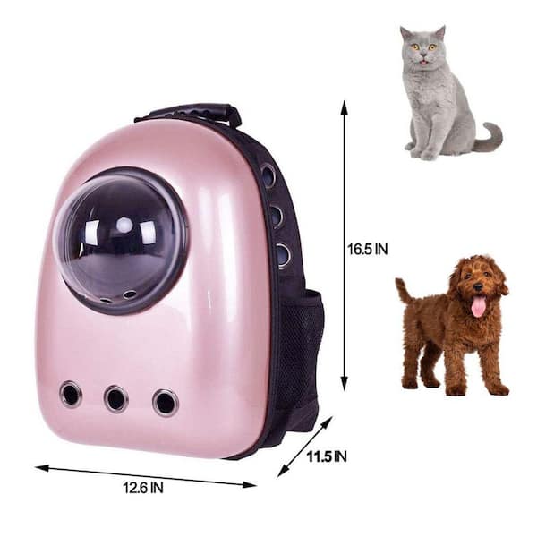 cenadinz Cat Carrier for Small Medium Cats Dogs Puppies with Big Space 5 Mesh Windows 4 Open Doors - Purple