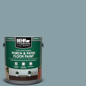 1 gal. #BNC-18 Aqua Gray Low-Lustre Enamel Interior/Exterior Porch and Patio Floor Paint