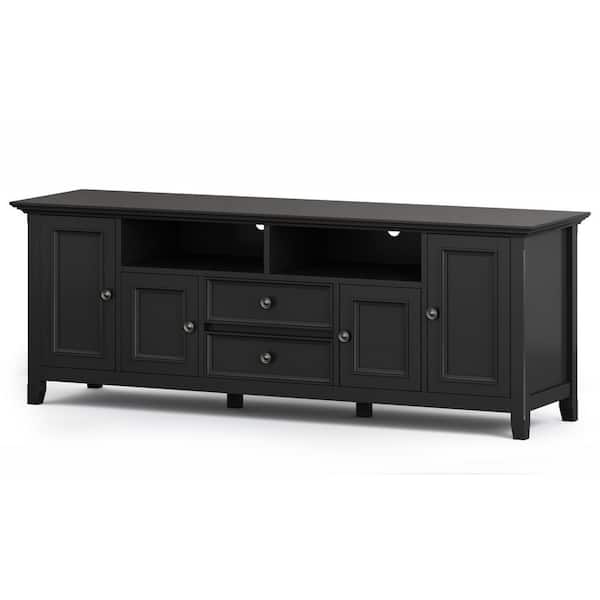 Simpli Home Amherst SOLID WOOD 72 in. W Transitional 1-Drawer TV