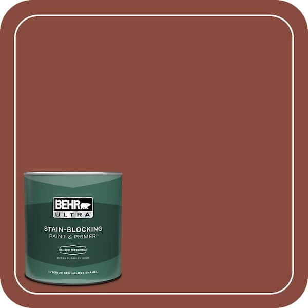 BEHR ULTRA 1 qt. #PMD-42 Mission Tile Extra Durable Semi-Gloss Enamel Interior Paint & Primer