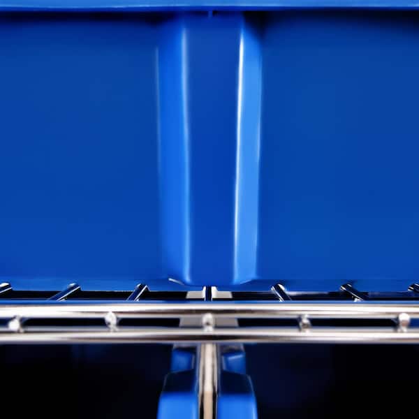 HUBERT® Stainless Steel 2-Shelf Medium Trolley Cart - 31 9/10L x