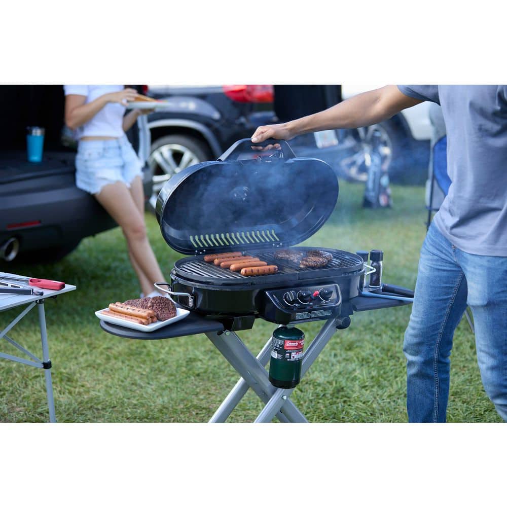 Coleman Blue Portable Propane Gas Grill with Stand