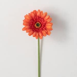25 " Artificial Orange Flame Gerbera Daisy