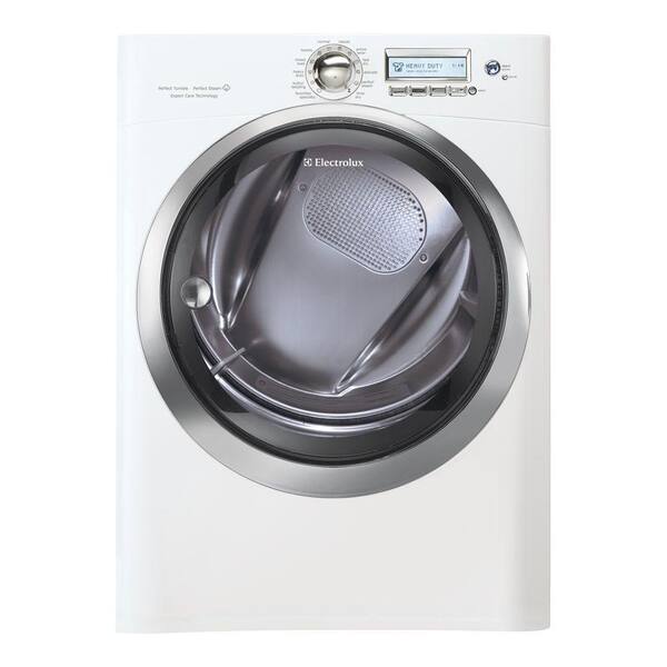 Electrolux Wave-Touch 8.0 cu. ft. Electric Dryer with Perfect Steam in Island White
